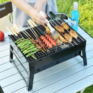Portable Mini Charcoal Grill Stainless Steel